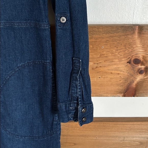 J. Jill Dark Blue Long Sleeve Dress with Pockets - Picture 3 of 11